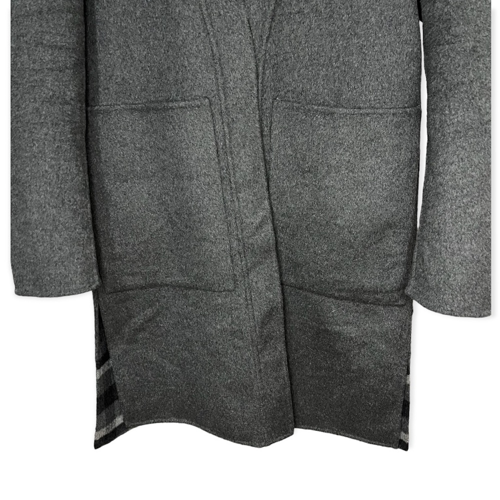 KITH Large Check Reversible Becker
Wool Coat- Charcoal Grey KH1176-105 Small - Picture 6 of 10
